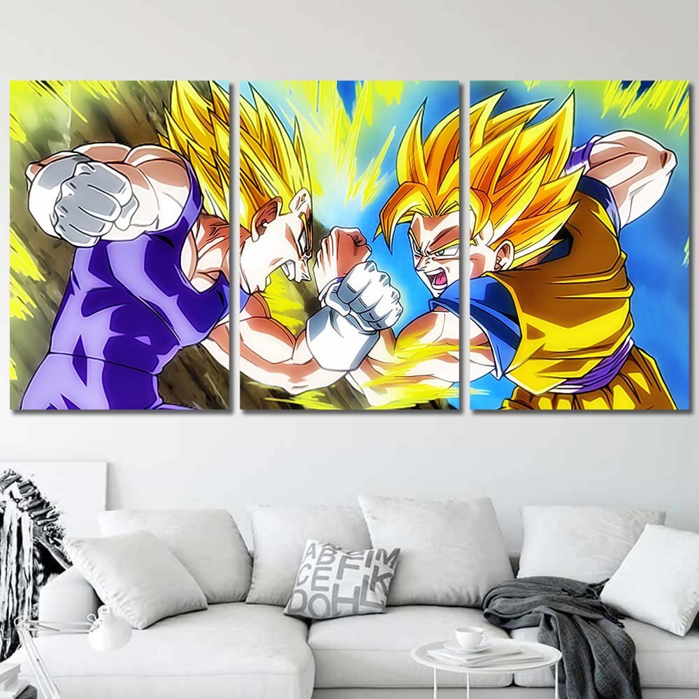 Vegeta Walldecor Dragon Ball Son Goku Super Saiyan Ss2 3pcs Regular DB7C006