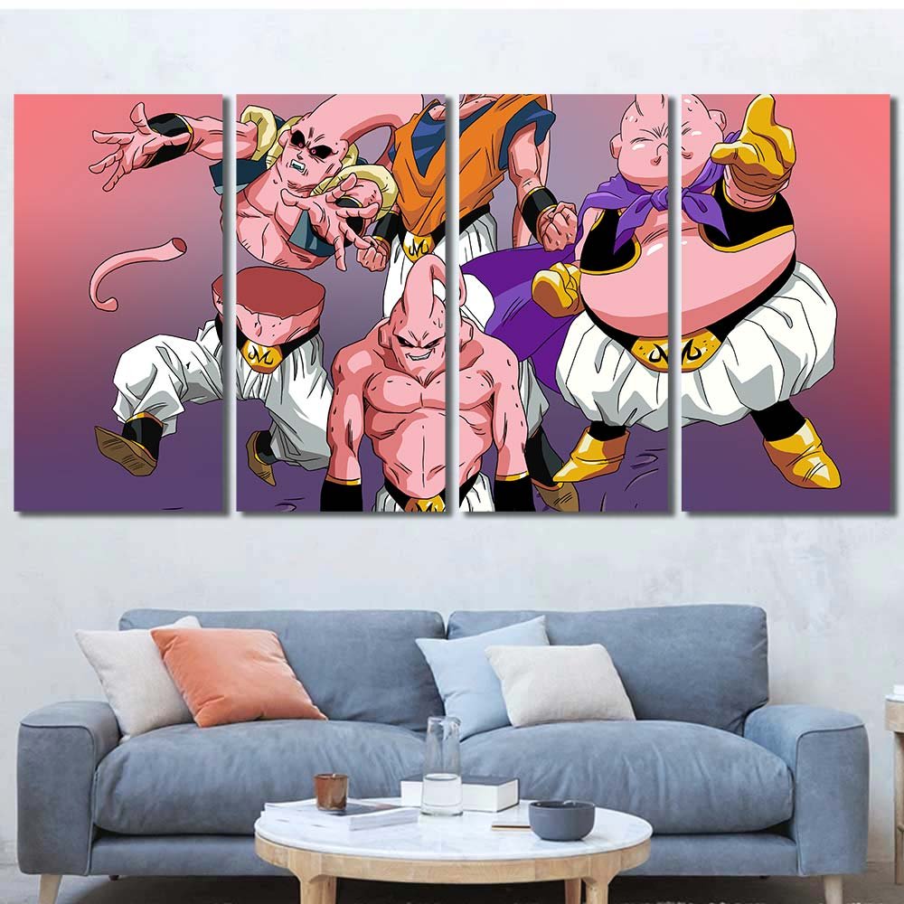 Majin Buu Wall Decor Dragon Ball Z 4pcs Regular DB7C053