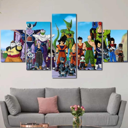 Personal Wall Decor Dragon Ball Son Goku Cell Vegeta Gohan Krillin Tien Shinhan Piccolo 5pcs Diamond DB7C055