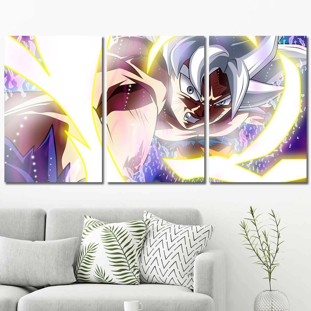 Ultra Instinct Walldecor Super Son Goku Vegeta Dragon Ball Kakarot 3pcs Regular DB7C100