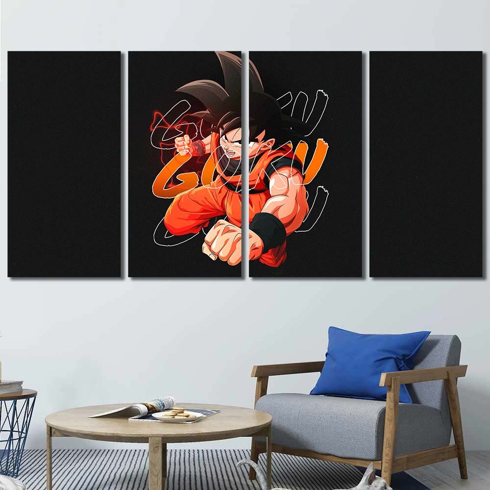 Wall Decor Art Dragon Ball Super Son Goku 4pcs Regular DB7C134