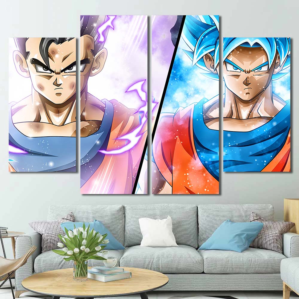 Dragon Ball Walldecor Painting Son Gohan 4pcs Diamond DB7C179