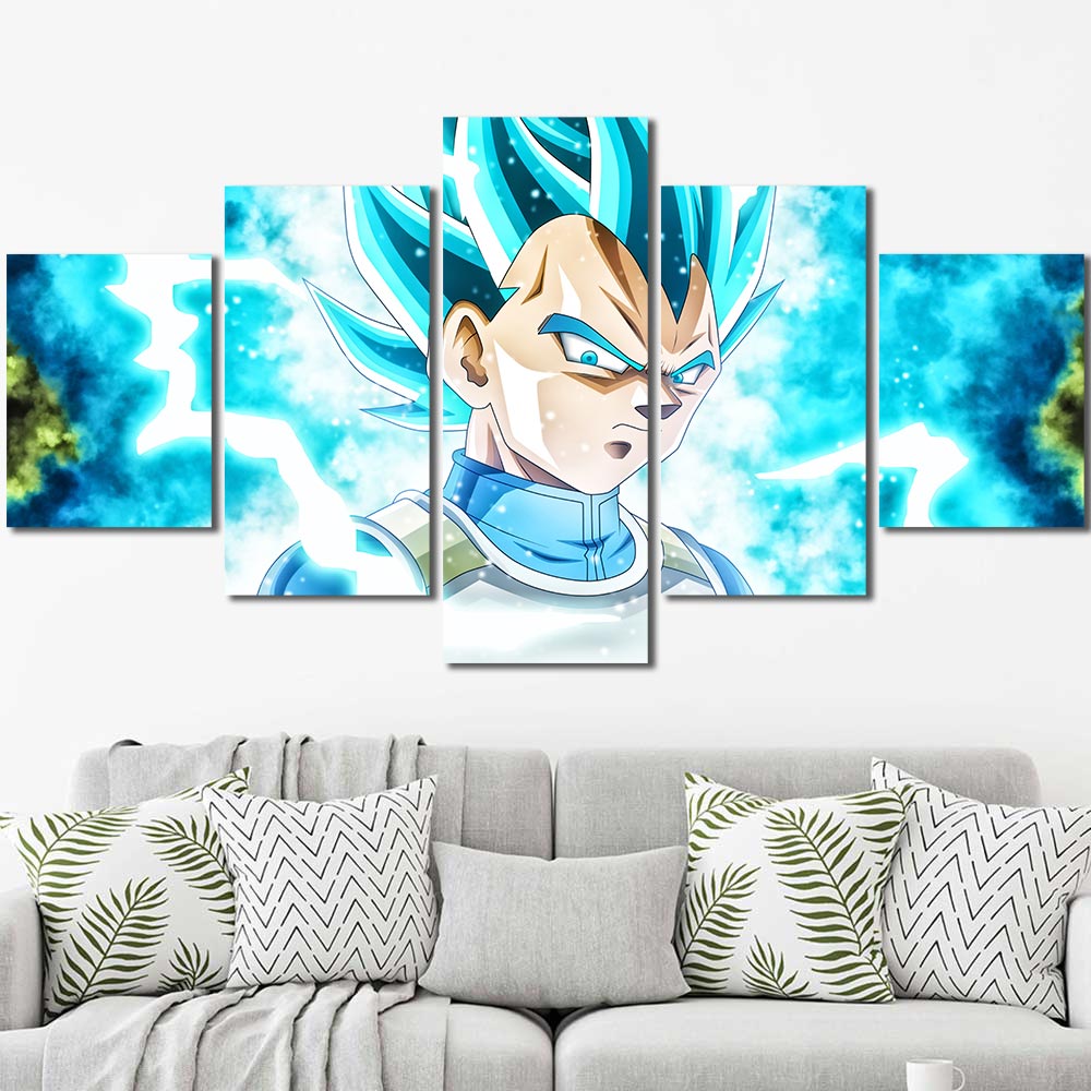 Dragon Ball Metal Wall Decor Super Saiyajin Blue 5pcs Diamond DB7C261