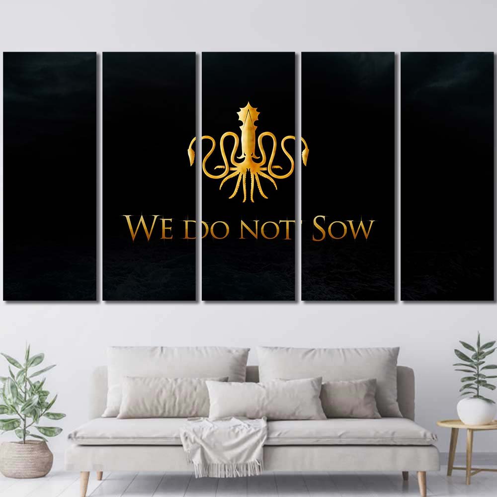 Game Of Thrones Ebay Walldecor Sigils House Greyjoy 5pcs Regular GT7C063