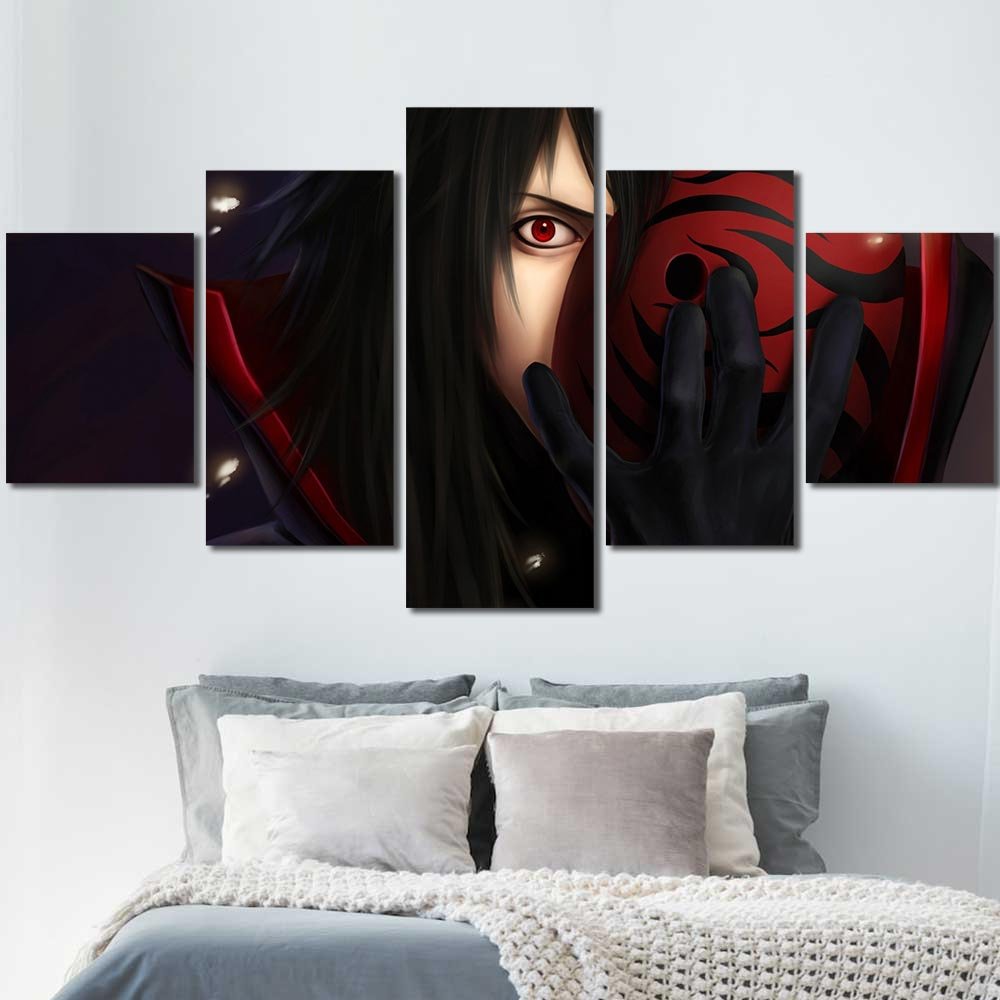 Shippuuden Artwork Walldecor Naruto Manga Uchiha Madara Mask Red Eyes 5pcs Diamond NT7C084