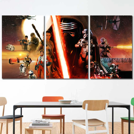 Star Wars Walldecor The Force Awakens Villains Heroes 3pcs Regular SW7C001