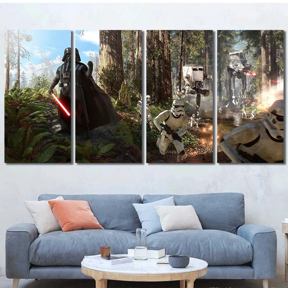 Stormtrooper Walldecor Fan Star Wars Battlefront Darth Vader 4pcs Regular SW7C010