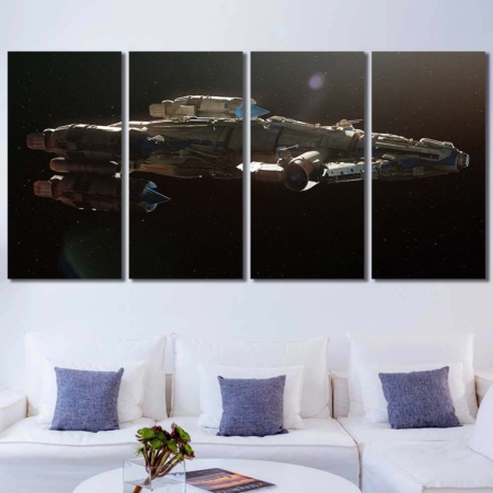 Walldecor Big Star Wars Ships Art Spaceship 4pcs Regular SW7C297