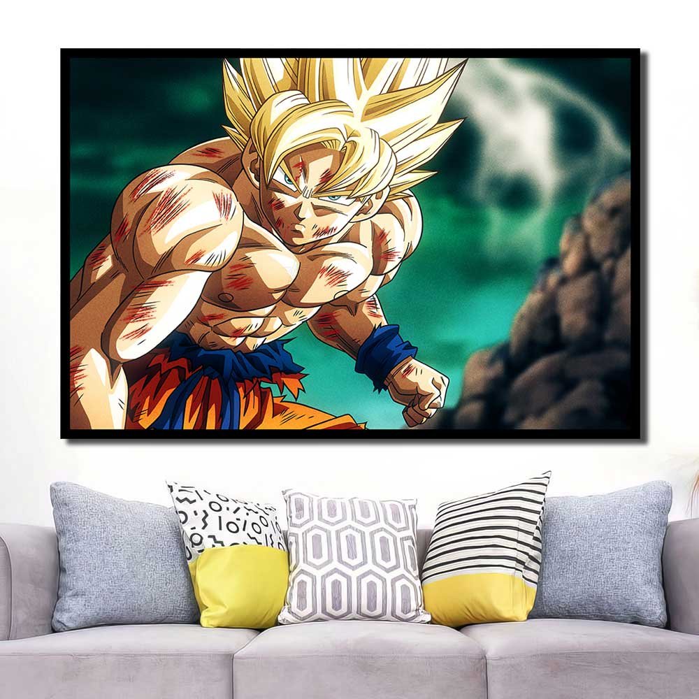 Wall Decor 1 Piece Super Saiyan Son Goku Dragon Ball 1pcs OuterFrame DB7C174