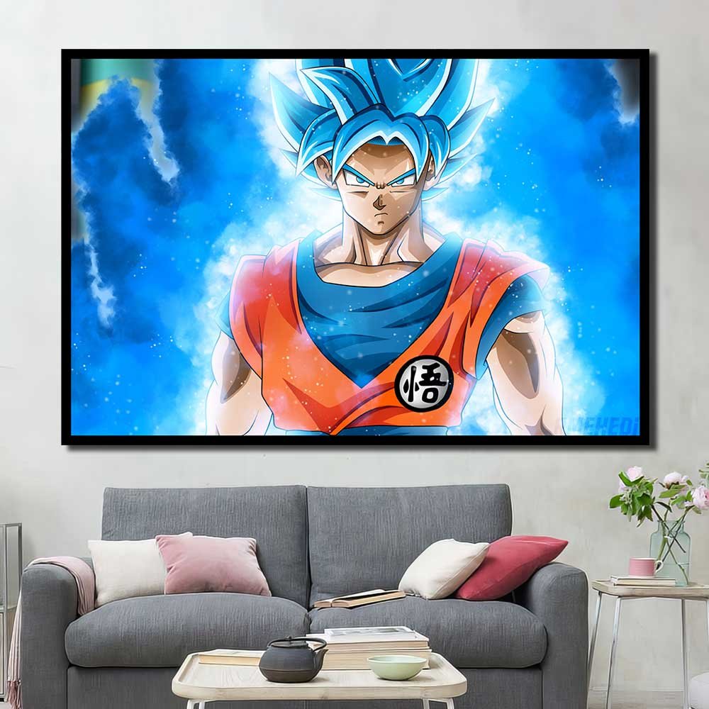 Dragon Ball Z Frame Wall Decor Kakarot Super Saiyajin Blue 1pcs OuterFrame DB7C218