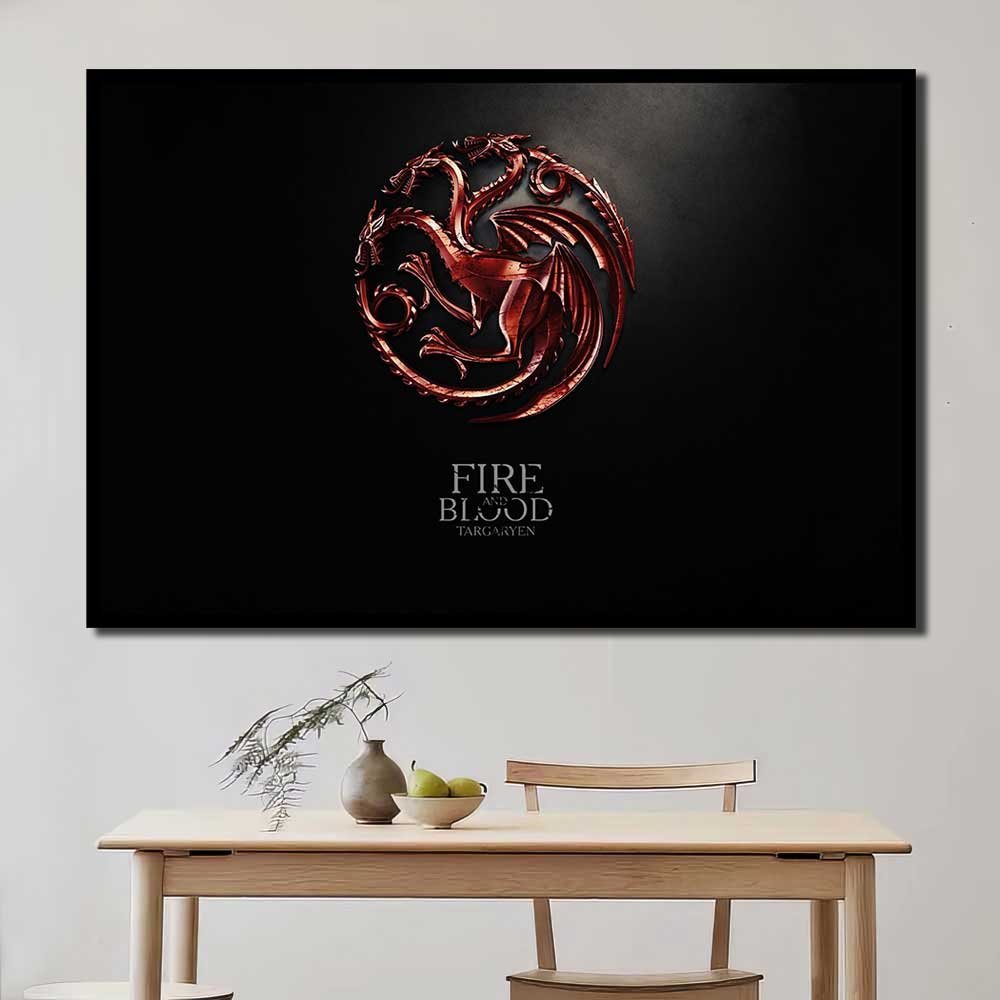 Rectangle Wall Decor Game Of Thrones Song Of Ice And Fire Sigils 1pcs OuterFrame GT7C056