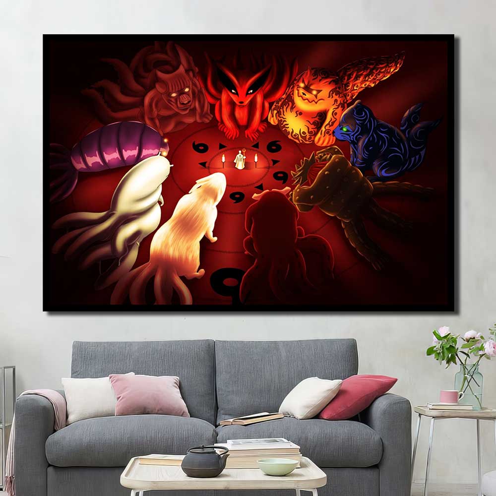 Wall Decor Artwork Anime Naruto Shippuuden Sage Of Six Paths Jinchuuriki 1pcs OuterFrame NT7C053