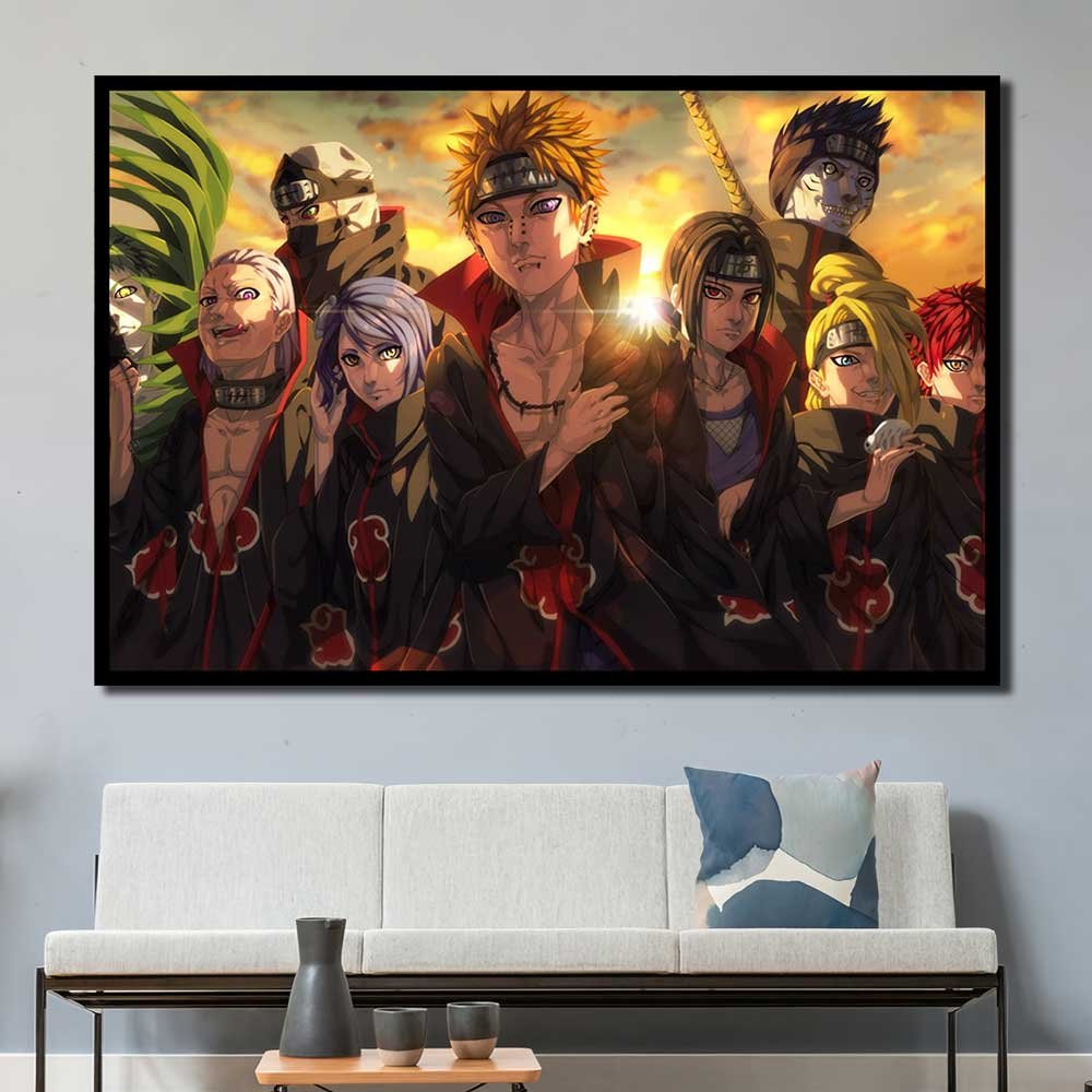 Uchiha Walldecor Clan People Akatsuki Hidan Itachi Deidara Hoshigaki Kisame 1pcs OuterFrame NT7C100