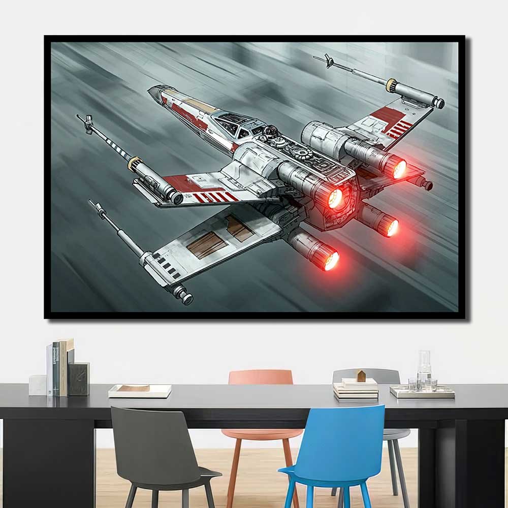 X-Wing Esty Walldecor Star Wars Ships Vehicle 1pcs OuterFrame SW7C018