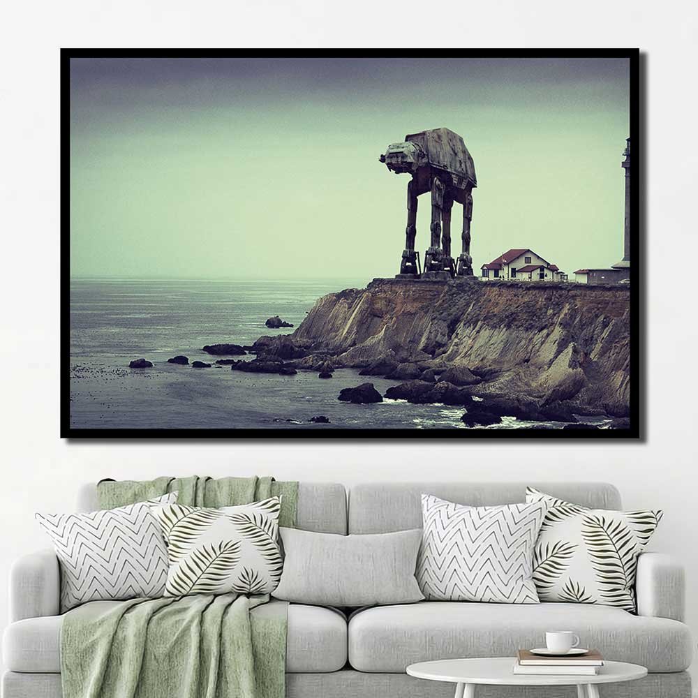 Star Wars Walldecor Giant Rift Lighthouse At-At Sea Photomontage Vehicle 1pcs OuterFrame SW7C025