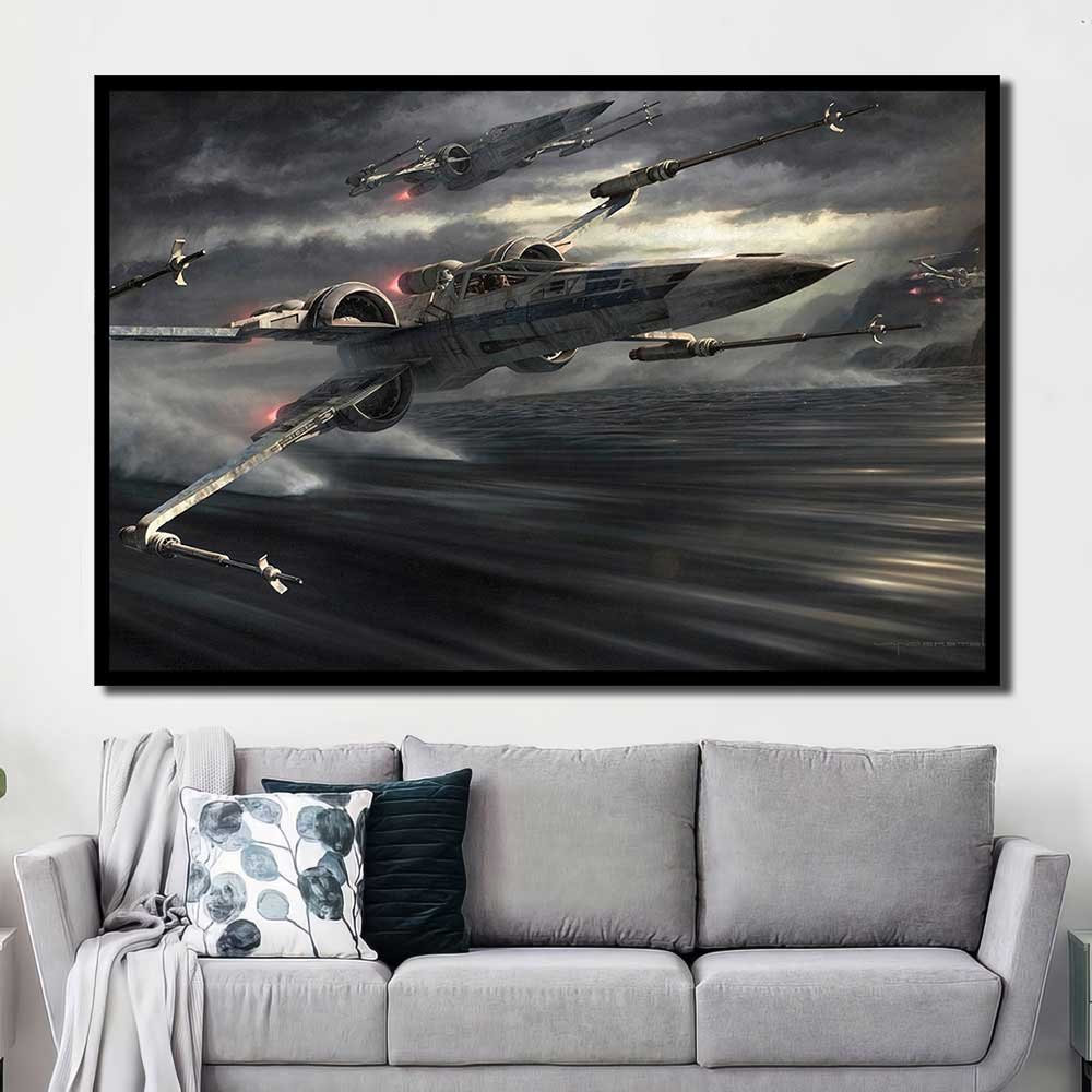 X-Wing Restaurant Walldecor Ships Vehicle Star Wars The Force Awakens 1pcs OuterFrame SW7C098