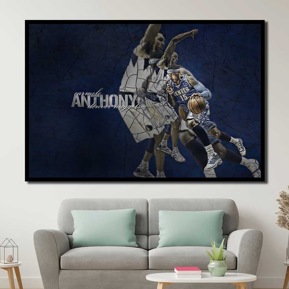 Carmelo Anthony Walldecor Indoor 1pcs OuterFrame WB039