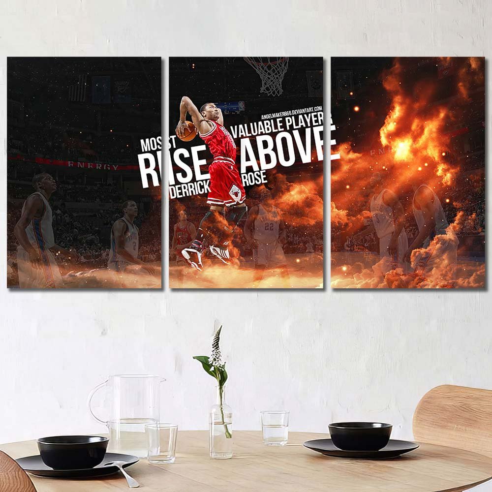 Derrick Rose Mvp Wall Decor 3pcs Regular WB056