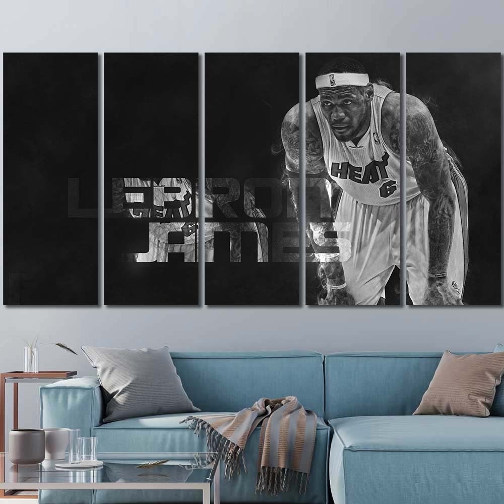 Lebron James Printing Walldecor 5pcs Regular WB147