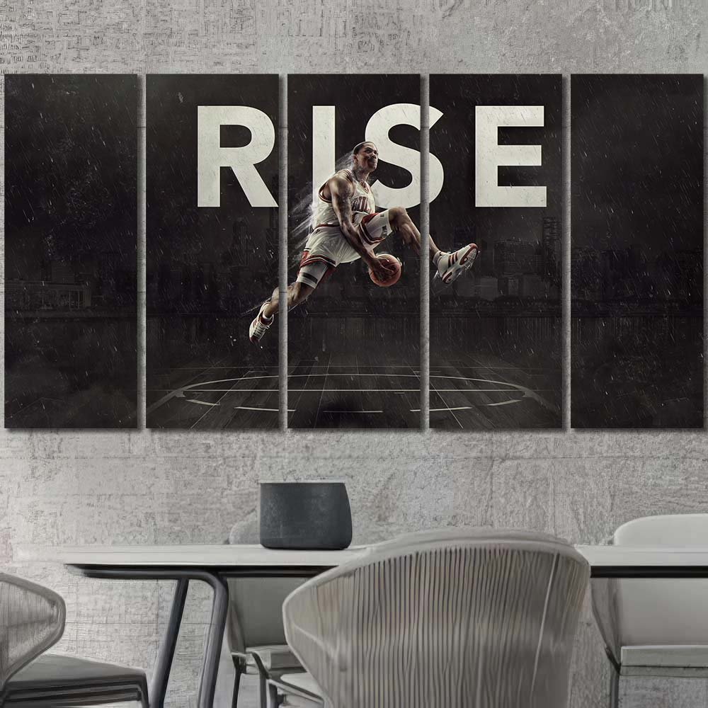 Derrick Rose Rises Wall Decor 5pcs Regular WB214