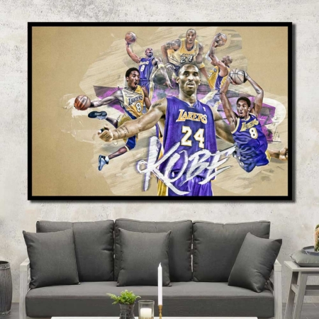 Kobe Bryant Walldecor Printing 1pcs OuterFrame WB269