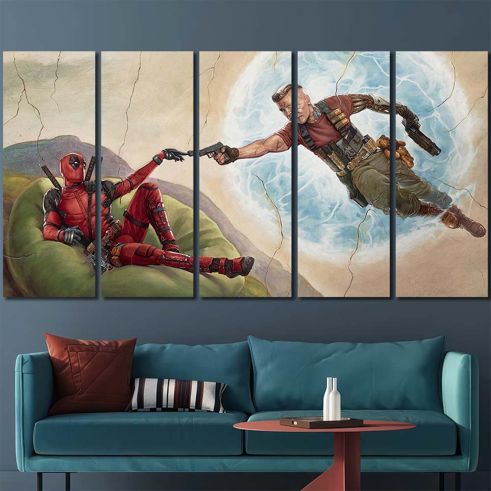 Printed Canvas with Frame Maverl Movie Super Hero Deadpool MV102