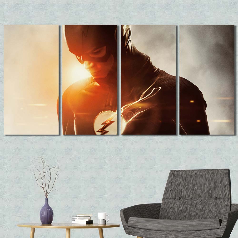 Framed Canvas Wall Art Maverl Movie Super Hero Flash MV106