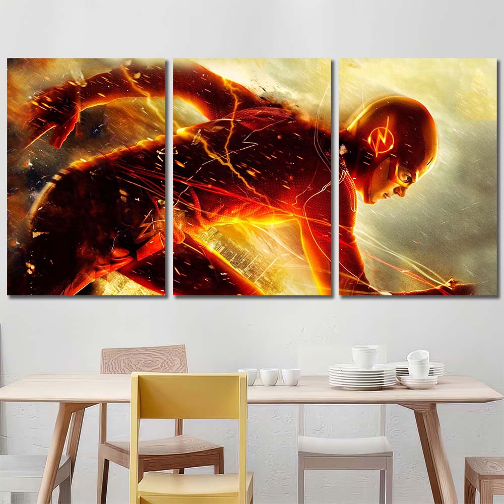 Framed Decor Art Canvas Maverl Movie Super Hero Flash MV110