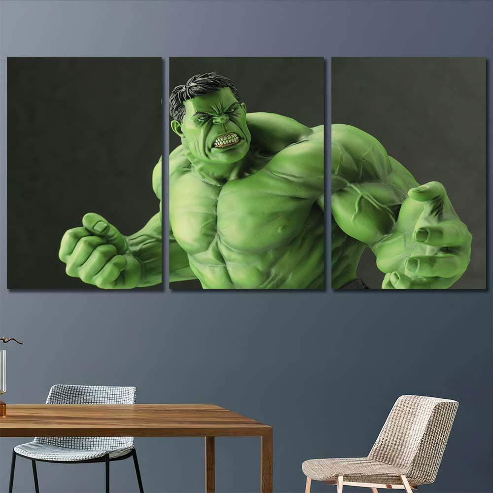 Print Art Canvas with Frame Maverl Movie Super Hero Hulk MV117