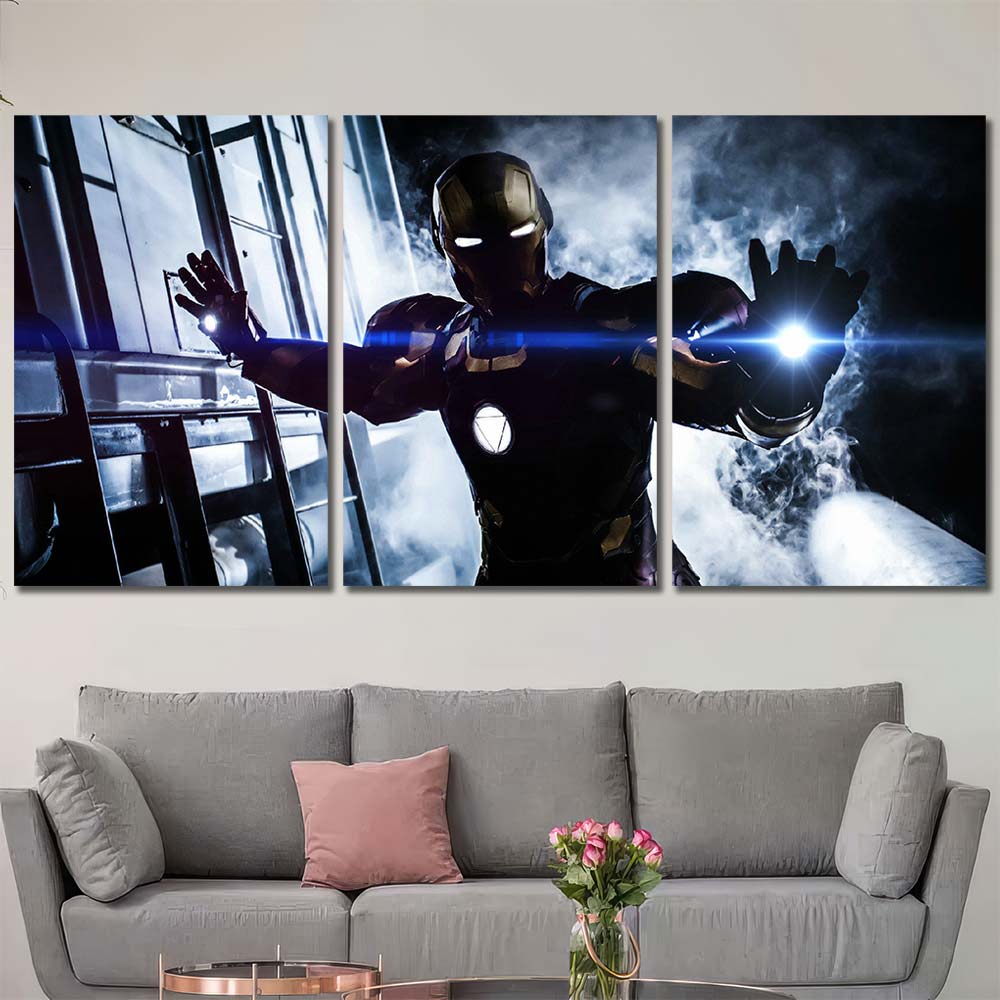 Framed Decor Art Canvas Maverl Movie Super Hero Ironman MV118