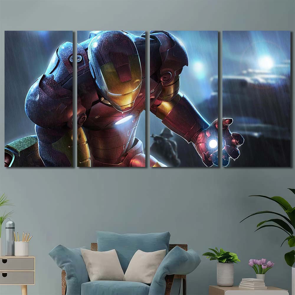 Framed Decor Wall Art Canvas Maverl Movie Super Hero Ironman MV122