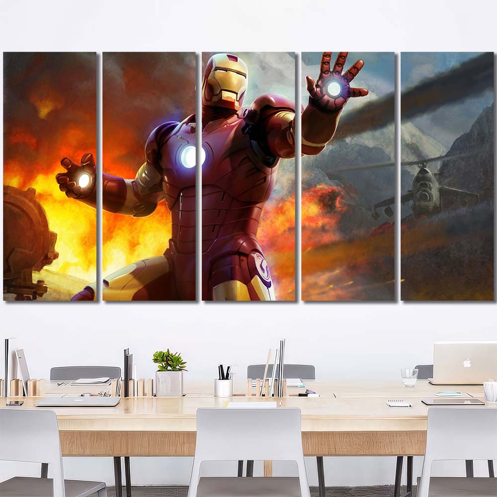 Framed Canvas Maverl Movie Super Hero Ironman MV124