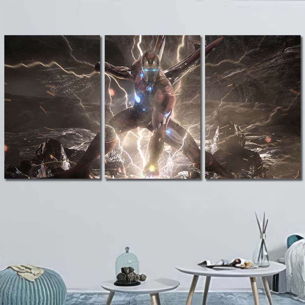 Panels HD Pictures on Canvas Maverl Movie Super Hero Ironman MV125