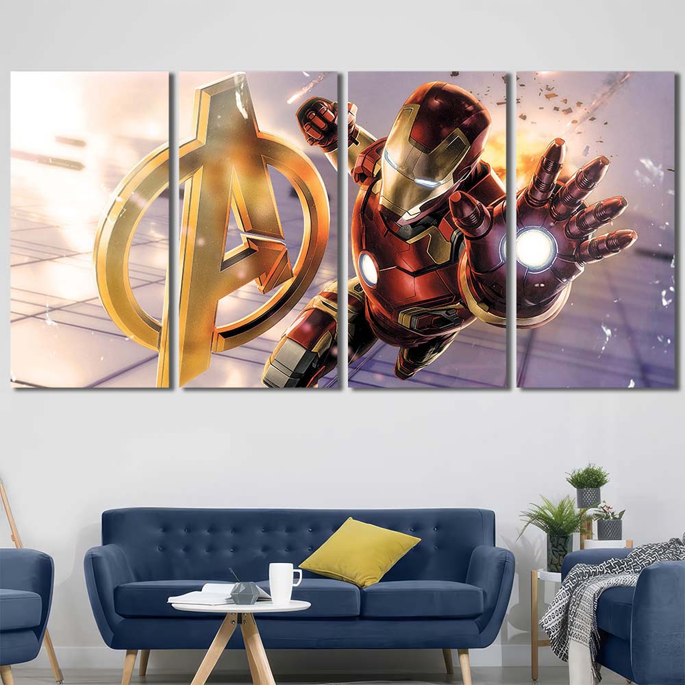 Framed Canvas Maverl Movie Super Hero Ironman MV131