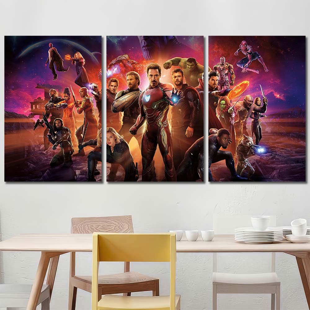 Printed Canvas Maverl Movie Super Hero Avengers MV13