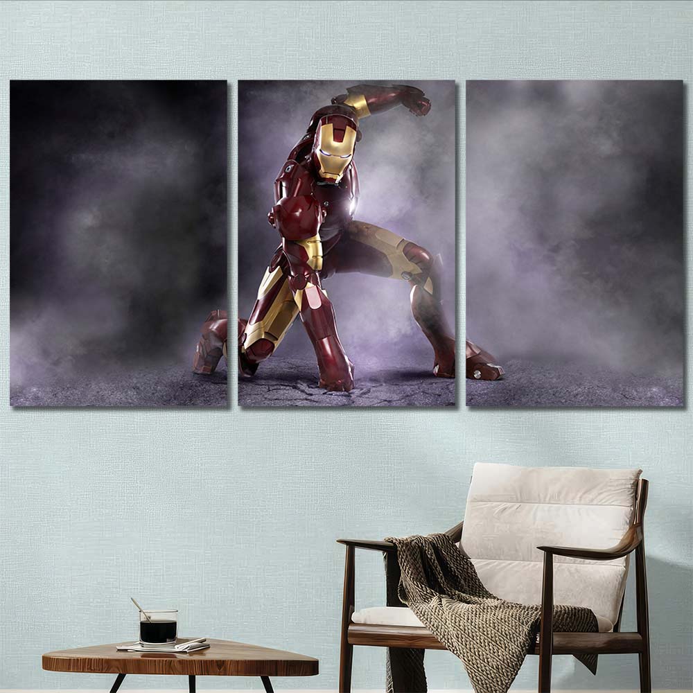 Framed Panels on Canvas Maverl Movie Super Hero Ironman MV134