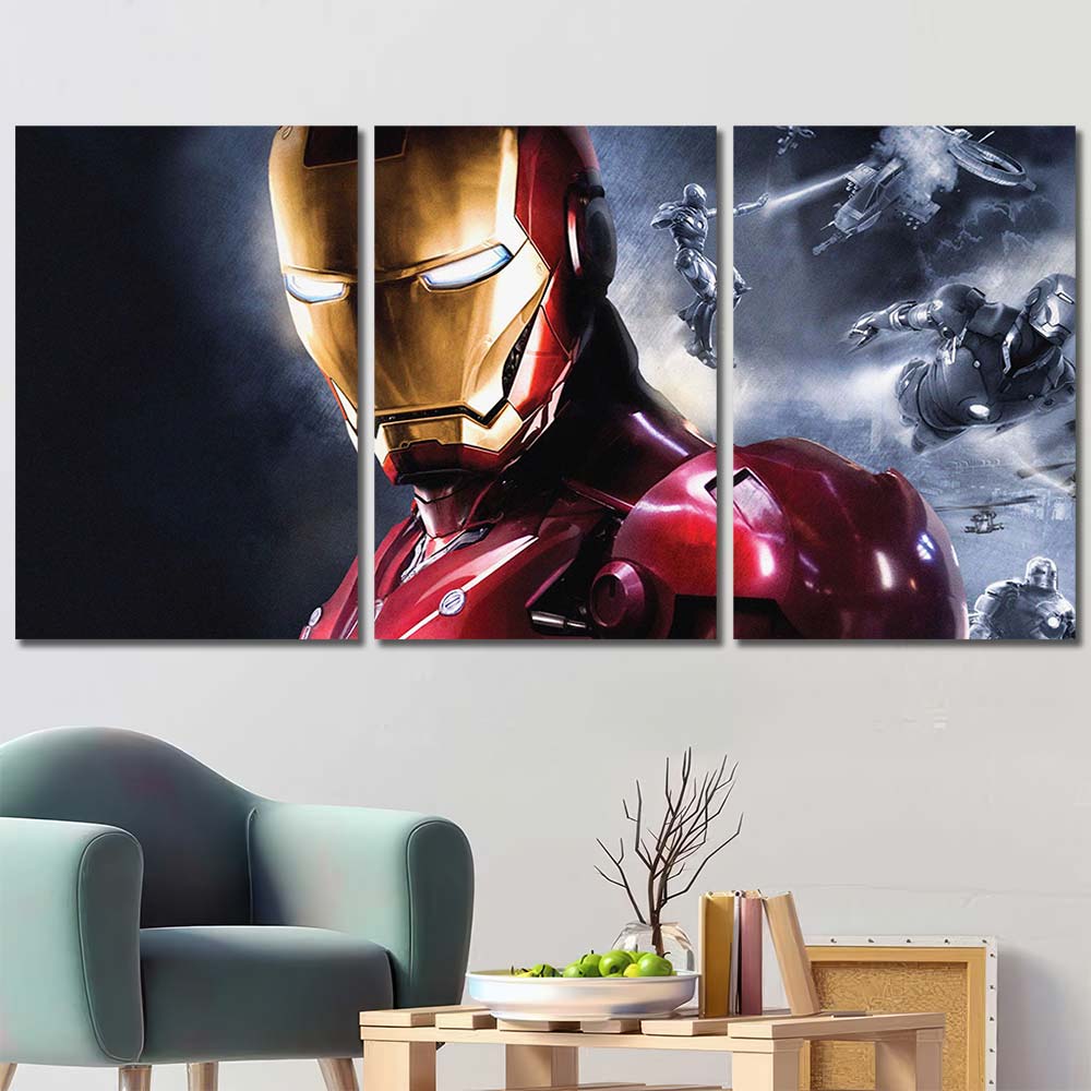 HD pictures on Canvas with Frame Maverl Movie Super Hero Ironman MV135