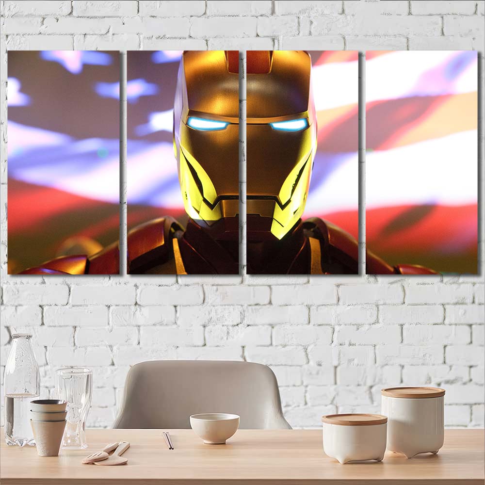 HD pictures on Canvas with Frame Maverl Movie Super Hero Ironman MV136