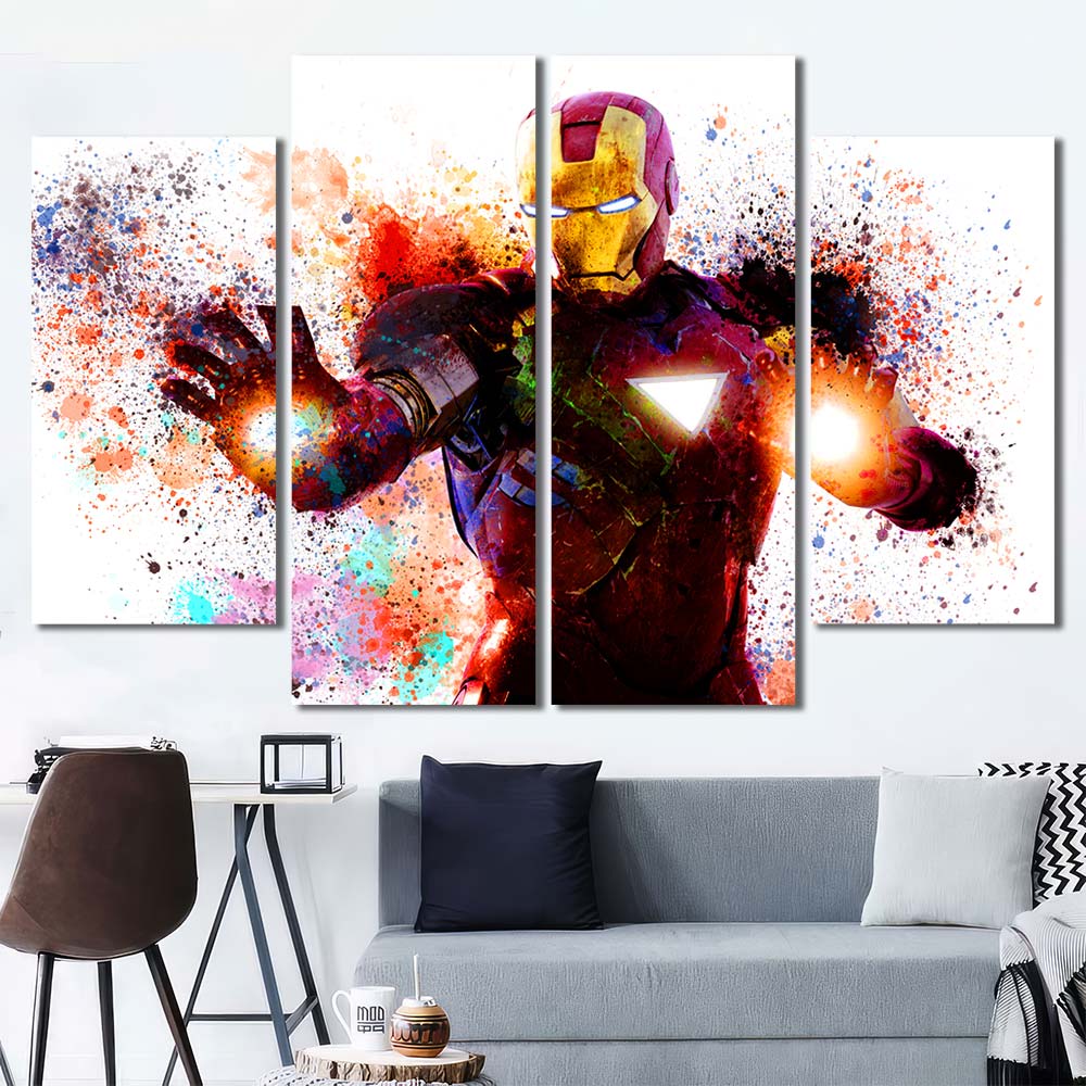 Multi Canvas with Frame Maverl Movie Super Hero Ironman MV137