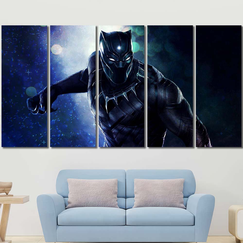 Framed Panels Canvas Maverl Movie Super Hero Panther MV144