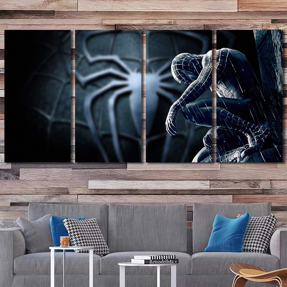 Wall Art Canvas with Frame Maverl Movie Super Hero Spiderman MV151