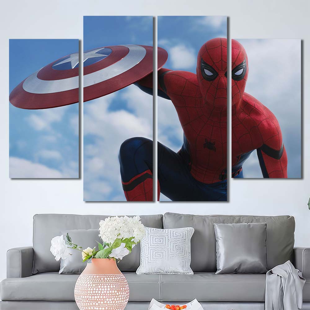 Framed Canvas Maverl Movie Super Hero Spiderman MV161