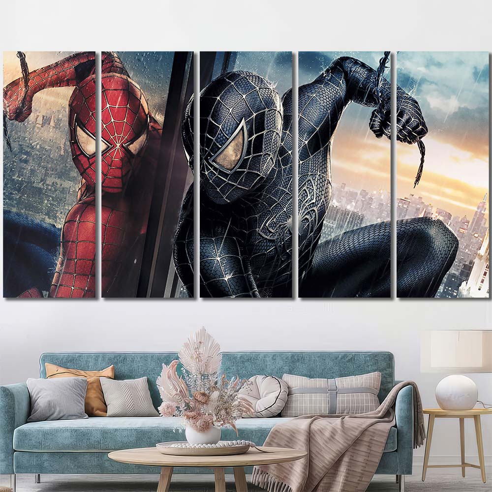 Printed Canvas Maverl Movie Super Hero Spiderman MV163