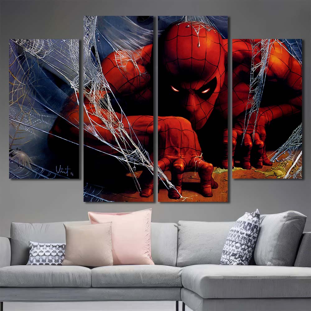 Framed Canvas Maverl Movie Super Hero Spiderman MV173