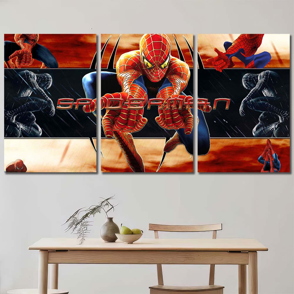 Wall Art Pictures with Frame Maverl Movie Super Hero Spiderman MV174