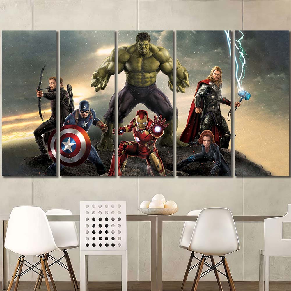 HD pictures on Canvas with Frame Maverl Movie Super Hero Avengers MV17