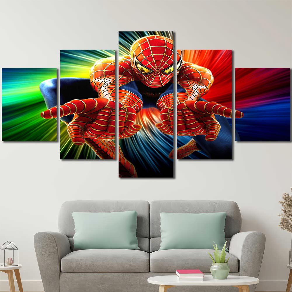 Printed Canvas Painting Maverl Movie Super Hero Spiderman MV176