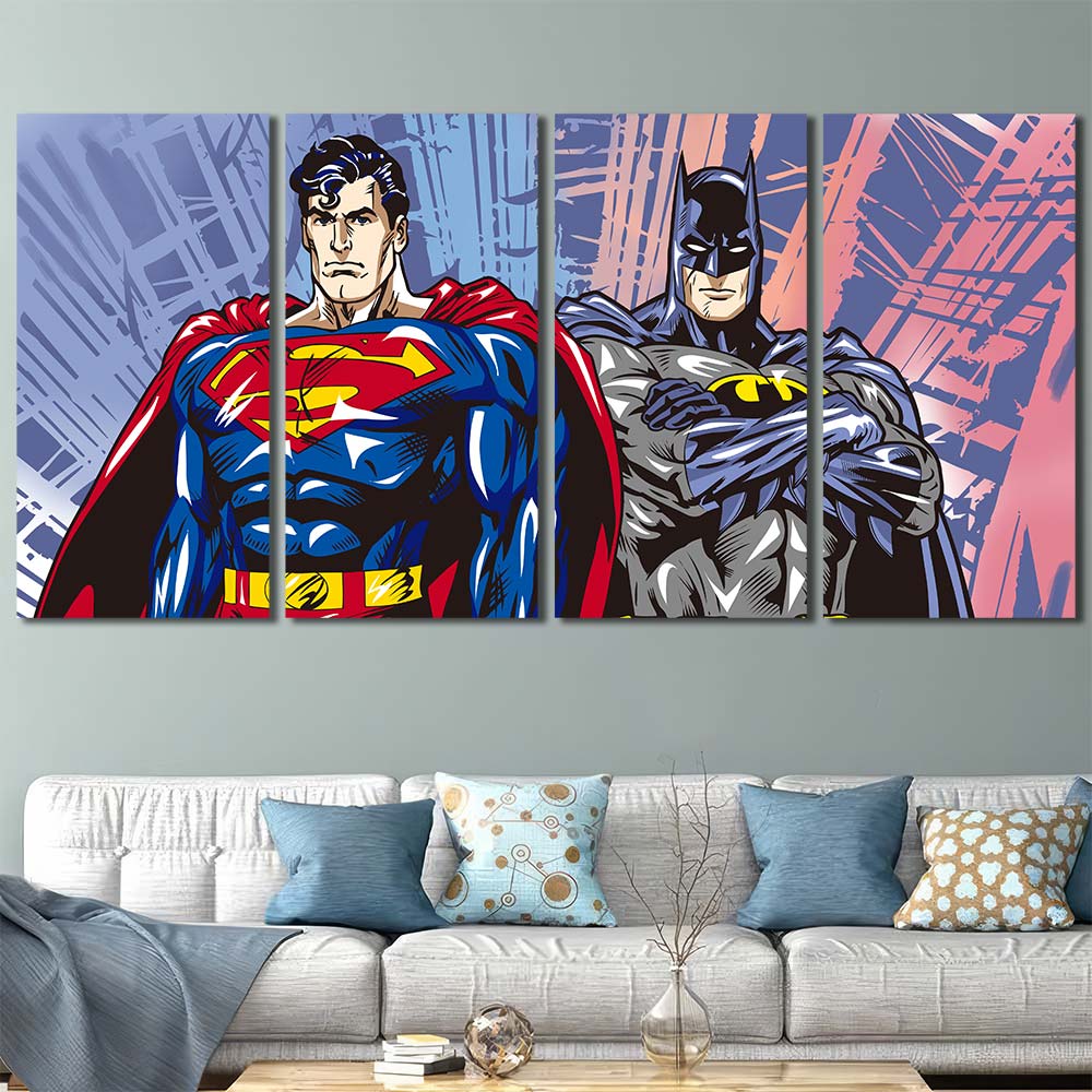 Wall Art Pictures with Frame Maverl Movie Super Hero Superman MV178