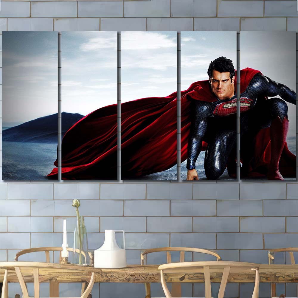Framed Decor Art Canvas Maverl Movie Super Hero Superman MV183