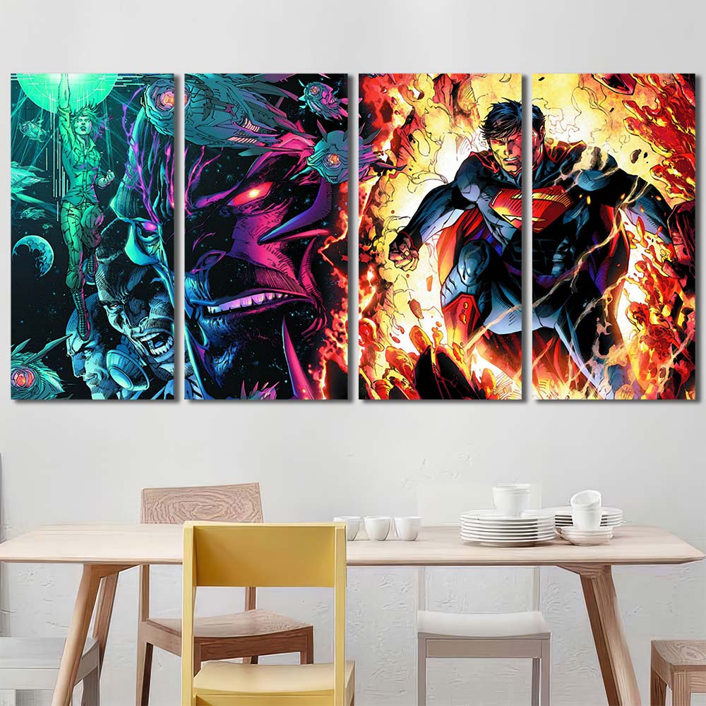 Framed Panels on Canvas Maverl Movie Super Hero Superman MV185